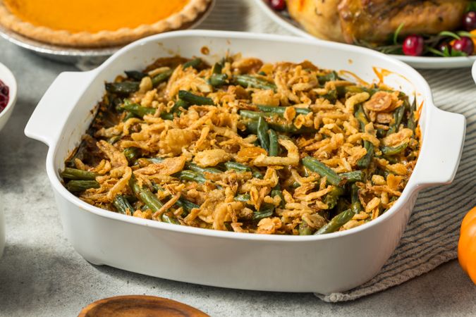 Green Bean Casserole Homemade for Thanksgiving