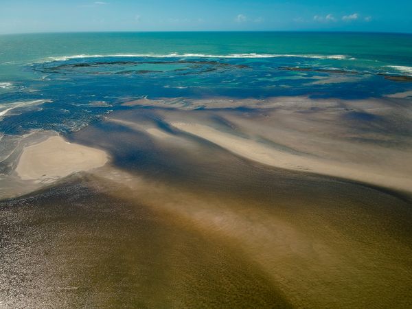 View of clear horizon on the Brazilian coast
