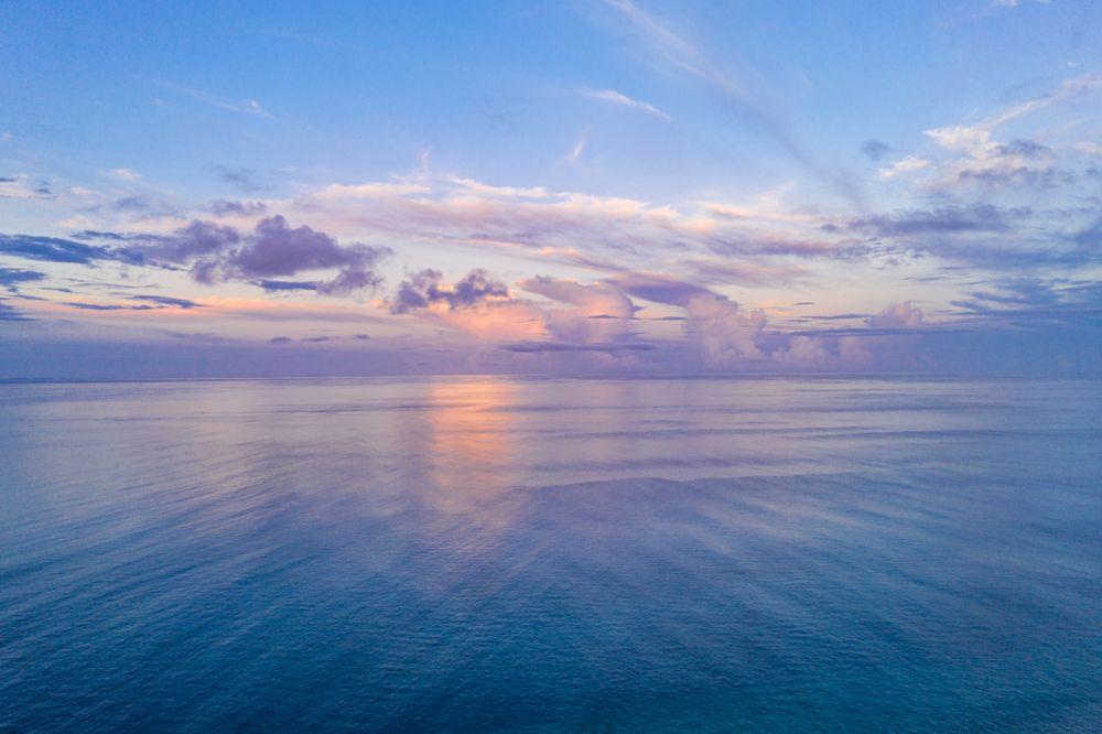 Sun coming down over the Indian Ocean