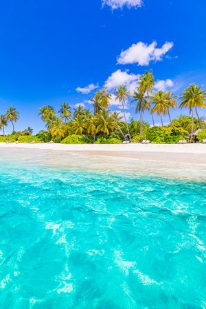 Beach resort in the Maldives