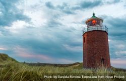 Lighthouse at sunset on Sylt island, Germany 41op80