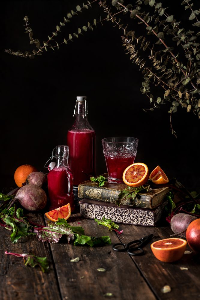 Beetroot and blood oranges