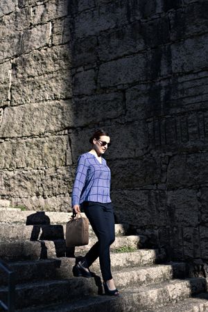 Businesswoman at street