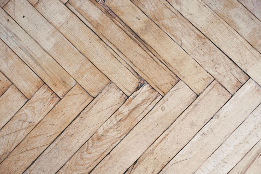 Herringbone pattern of wooden floor, horizontal