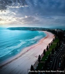 Aerial view of seashore in Manly, New South Wales, Australia 0vLVx4