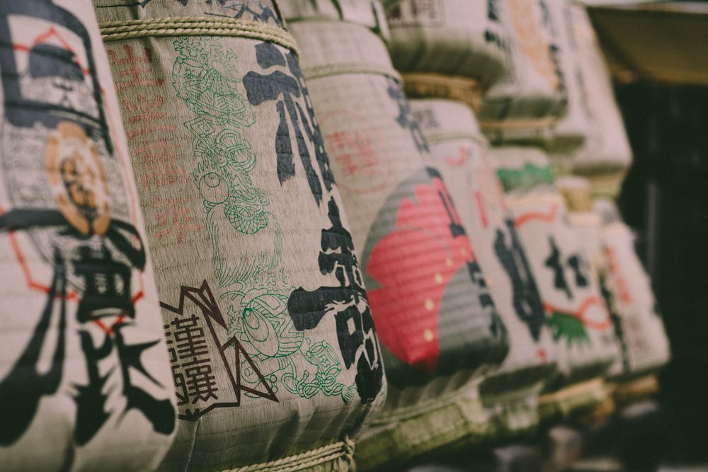 Sake barrel