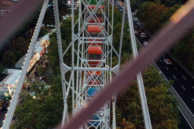 Ferris wheel in amusement park
