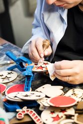 Woodworking workshop eco-friendly Christmas toys