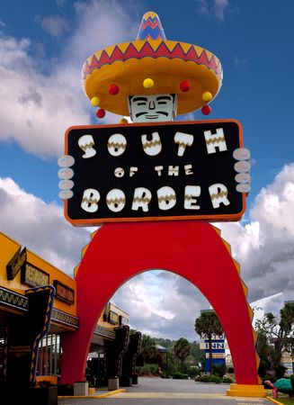 One of many Mexican-themed structures at South of the Border, Dillon, South Carolina