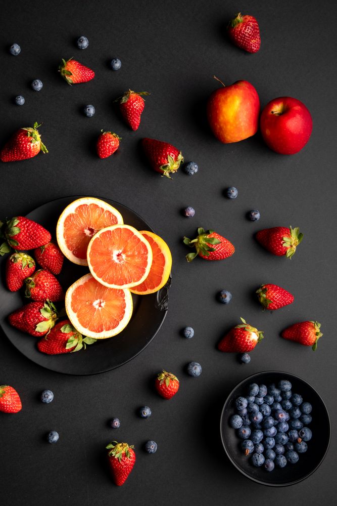 Assorted fruits for breakfast