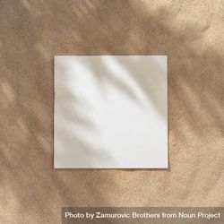 Sand with palm leaf shadows and central square 5rkDP4