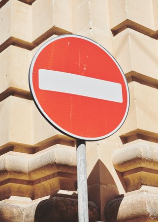 “Do Not Enter” sign in Malta