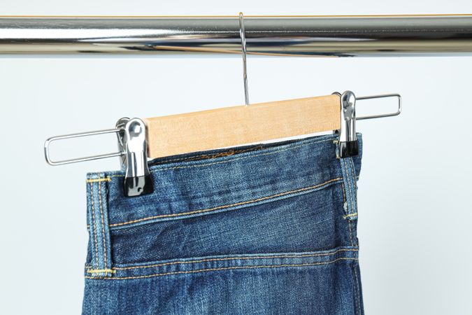 Concept of modern casual clothes - jeans, jeans trousers