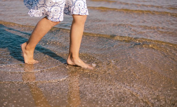 Child seaside playtime