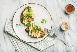 Healthy morning breakfast dish