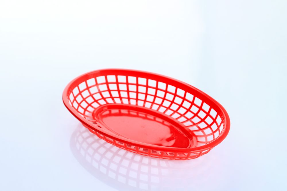 Empty Red French Fries Basket