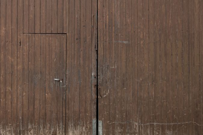 Building with brown door