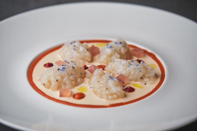 Sweet and sour squid carpaccio