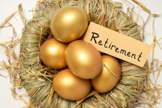 Golden eggs, pension savings, investments and retirement