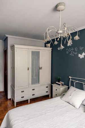 Elegant furnished double bedroom interior