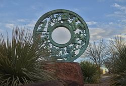 Sculpture, "First Contact," in Socorro, New Mexico 5a9qd5