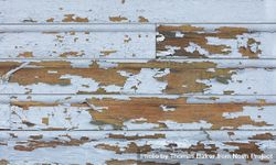 Old lead paint peeling off of wood sliding exterior 5zoom4