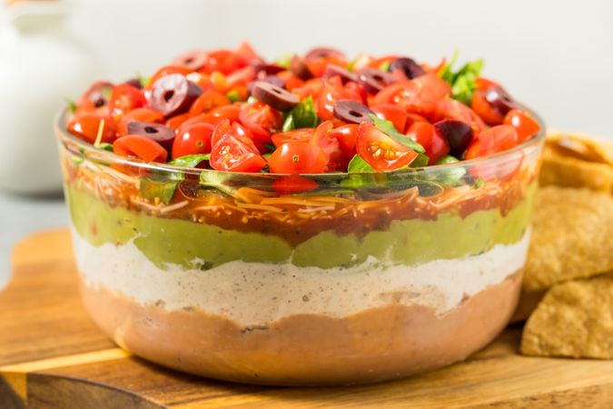 Homemade Mexican Seven Layer Dip