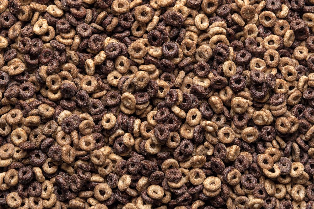 Chocolate cereals background