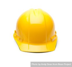 Yellow Construction Safety Hard Hat Isolated 56GnxL