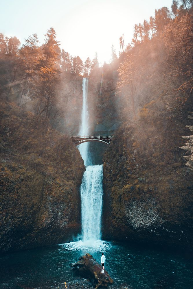 Cascading waterfalls