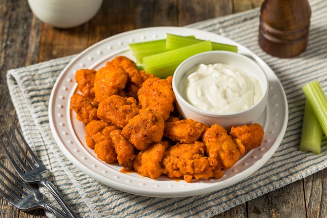 Spicy Homemade Boneless Buffalo Chicken Wings