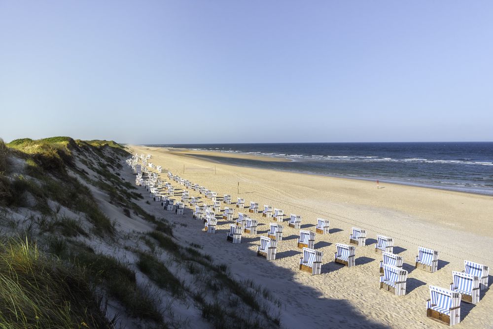 Beach landscape at the North Sea