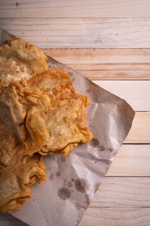 Fried tempeh traditional food from indonesia