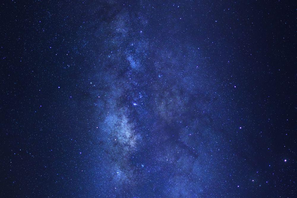 Milky way galaxy with stars and space dust in the universe