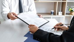 Applicant Presenting Resume