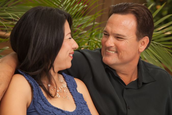 Hispanic and White Couple
