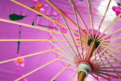 Traditional japanese umbrella, traditional japanese accessories concept