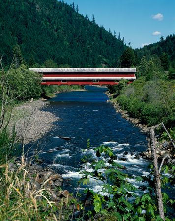 The Office Bridge (also called Westfir Covered Bridge is a covered bridge in Westfir, Oregon