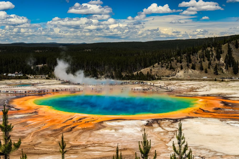 Yellowstone national park, midway geyser basin 