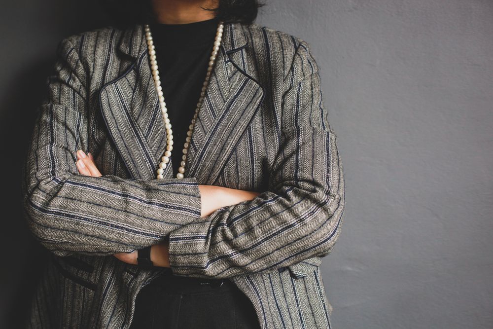 Businesswoman crossing her arms
