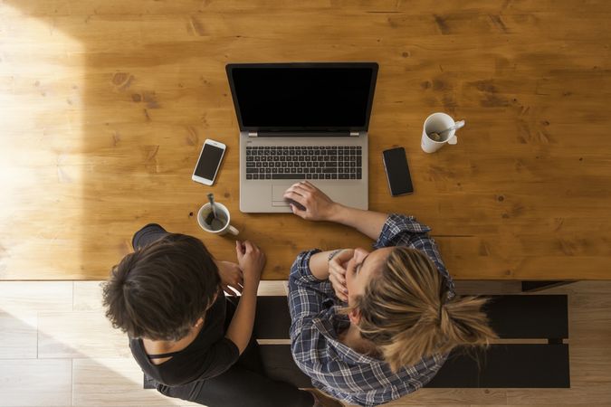 two women at home