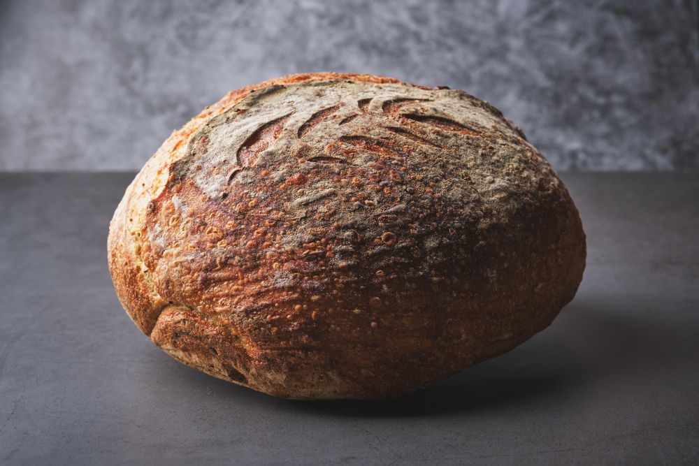 Whole wheat spelt bread with sourdough from organic flour
