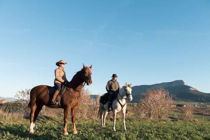 People on horses