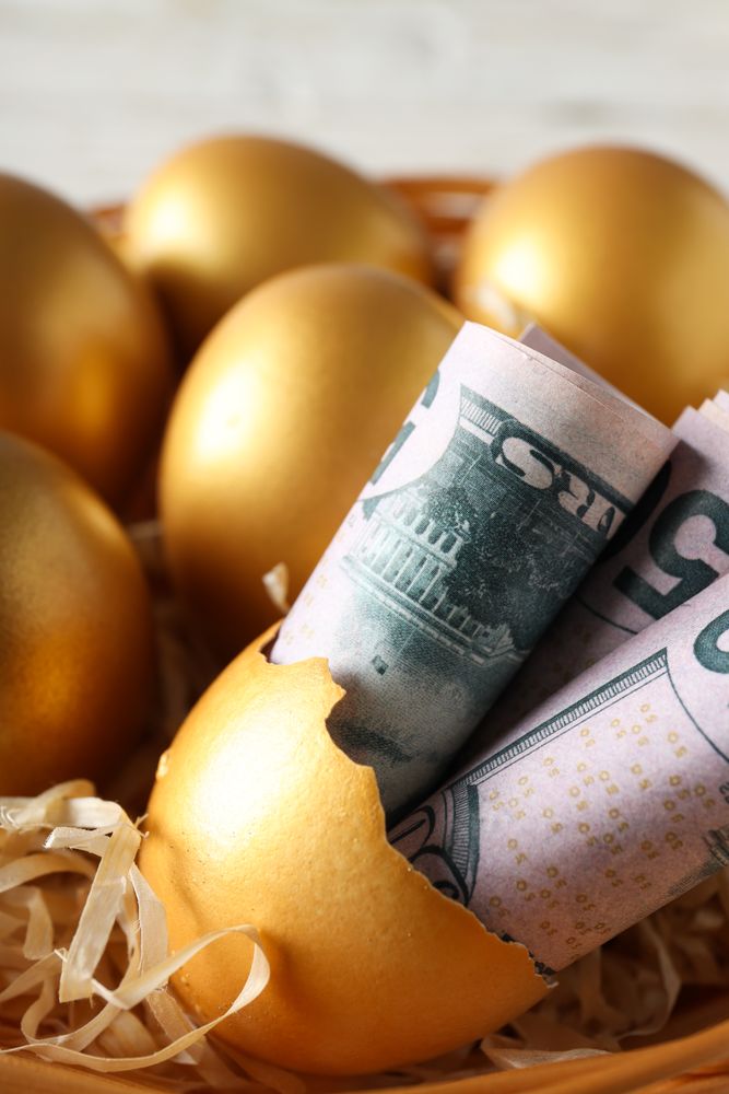 Golden eggs, pension savings, investments and retirement