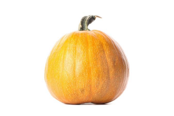 Fresh orange pumpkin isolated on plain background