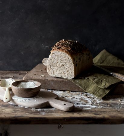 Fresh loaf of bread