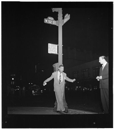 New York City, New York, USA - 1946/1948: Portrait of Dizzy Gillespie at 52nd Street
