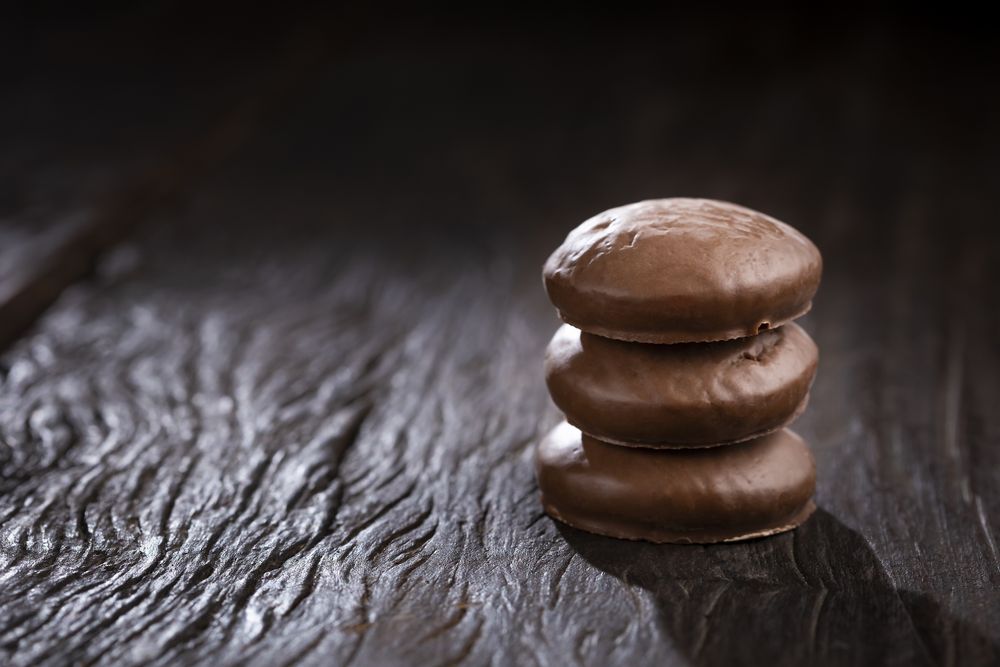 Brazilian honey cookies  with with chocolate - Pão de mel.