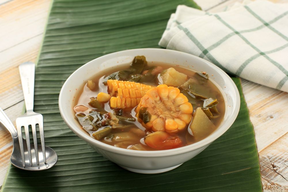 Sayur Asem or Sayur Asam is Indonesian Vegetables in Tamarind Soup.