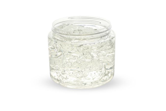 Hair styling gel isolated on blank background